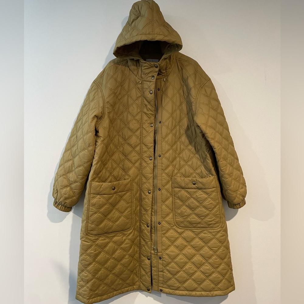 Madewell thin long puff jacket